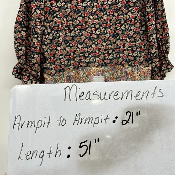 Natural Life Womens Collette Tiered Boho Maxi Dress Size L Cottagecore Prairie - Picture 11 of 12